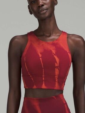 Lululemon Wunder Train Longline Bra Fade Medium Support C/D Cup Sun Bleached 8